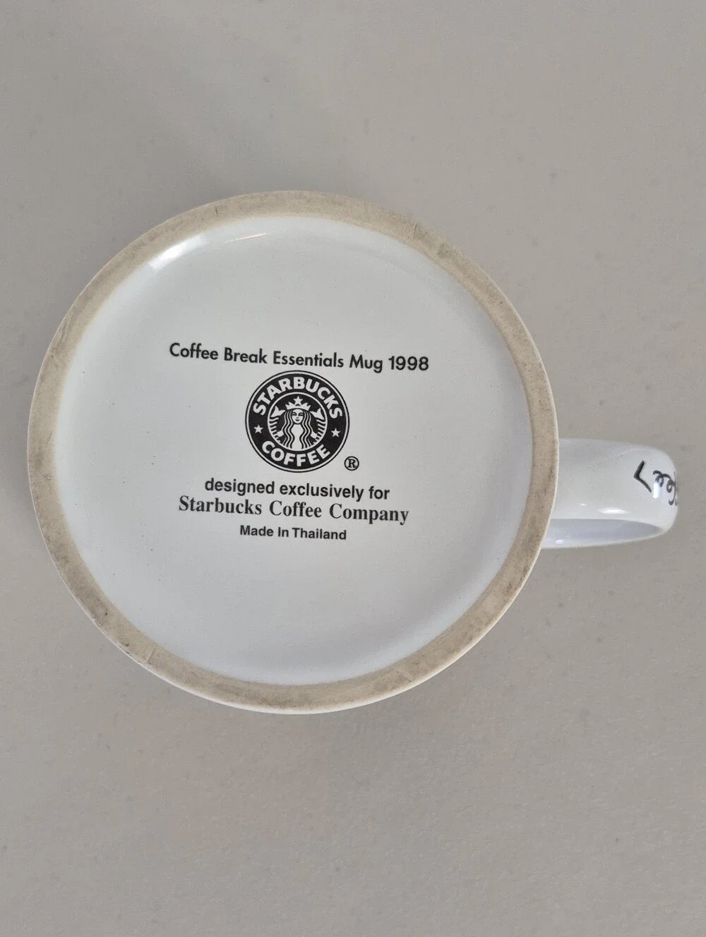 Starbucks Vintage 1998 Whimsical Art Coffee Break Essentials Mug - Jumbo 20 oz.